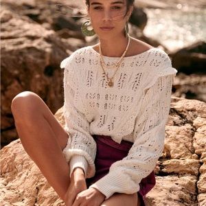 Sézane Pull Aleyna - Cream Sweater